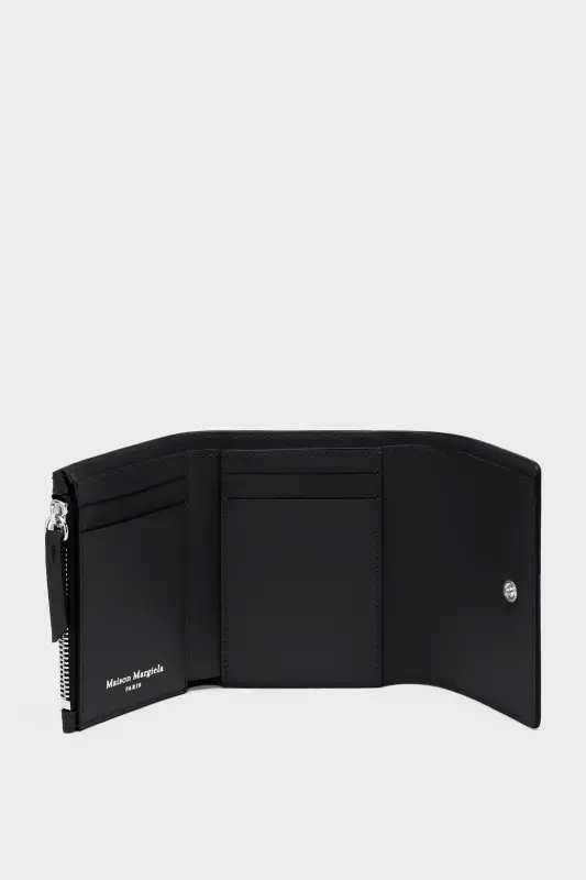 Maison Margiela Black Leather Four Stitches Wallet Black online