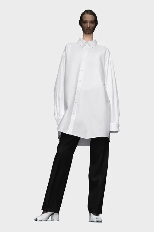 Maison Margiela Organic Cotton Oxford Shirt White online