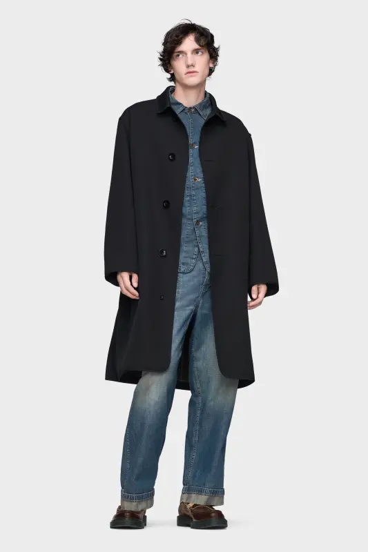 Maison Margiela Reversible checked coat Silver online