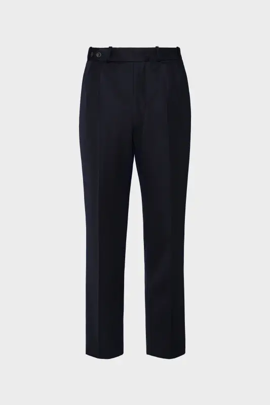 Maison Margiela Wool Trousers Navy Blue online