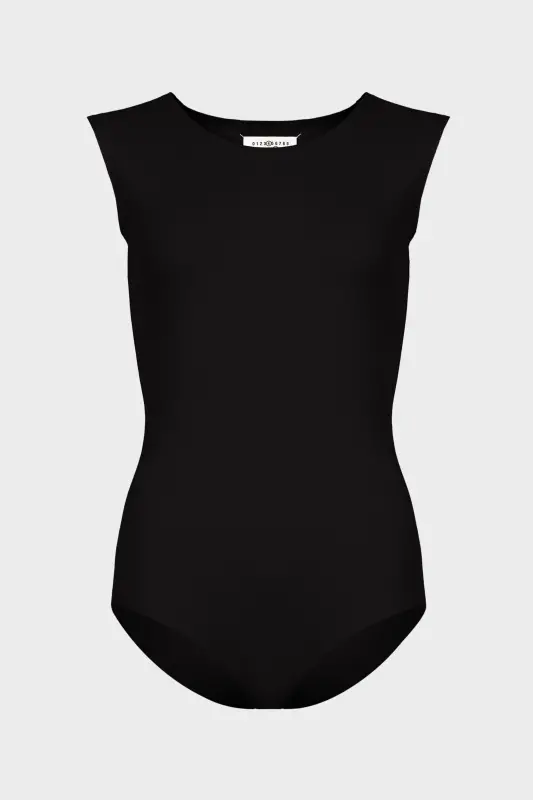 Maison Margiela Black Viscose Sleeveless Bodysuit Black online