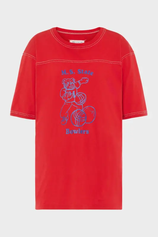 Maison Margiela Cotton varsity T-shirt Red online