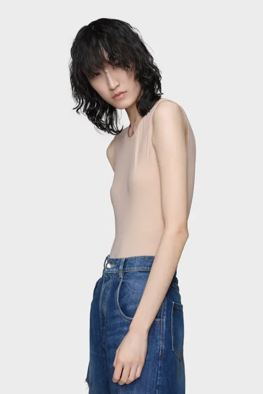 Maison Margiela Technical jersey sleeveless bodysuit Skin online