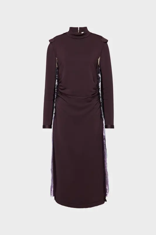 Maison Margiela Womens Red Midi Dress Bordeaux online
