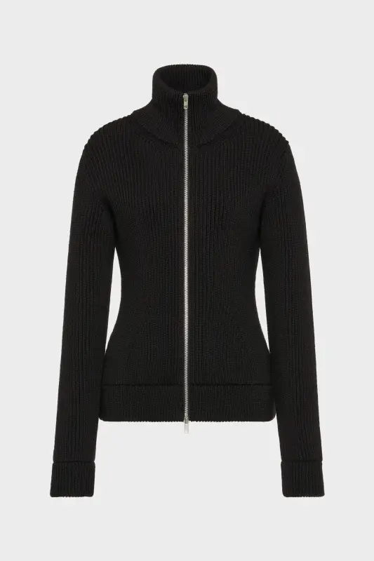 Maison Margiela Wool zipped cardigan Black online