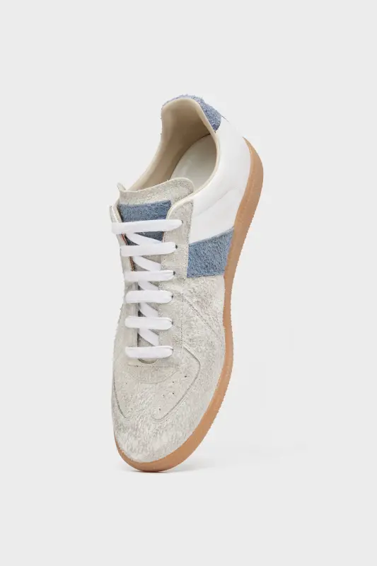 Maison Margiela Grey Calf Leather Replica Sneackers Grey online