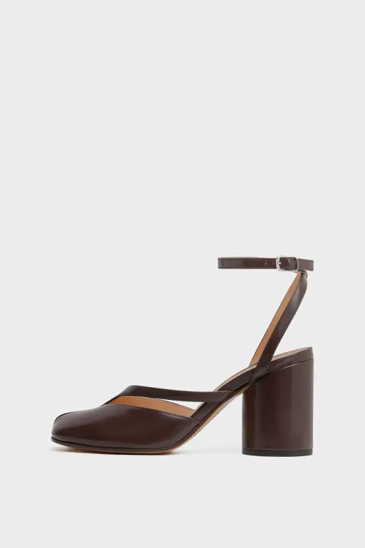 Maison Margiela Womens Brown Leather Tabi Pump Sandals Brown online